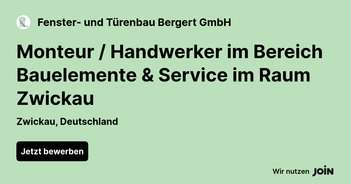 Fenster- und Türenbau Bergert GmbH logo