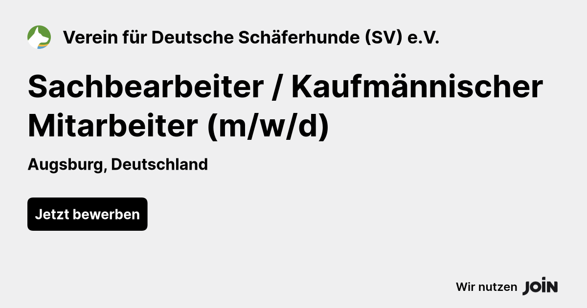 Verein für Deutsche Schäferhunde (SV) e.V. logo