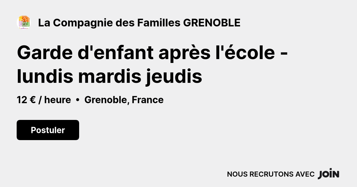 La Compagnie des Familles GRENOBLE logo