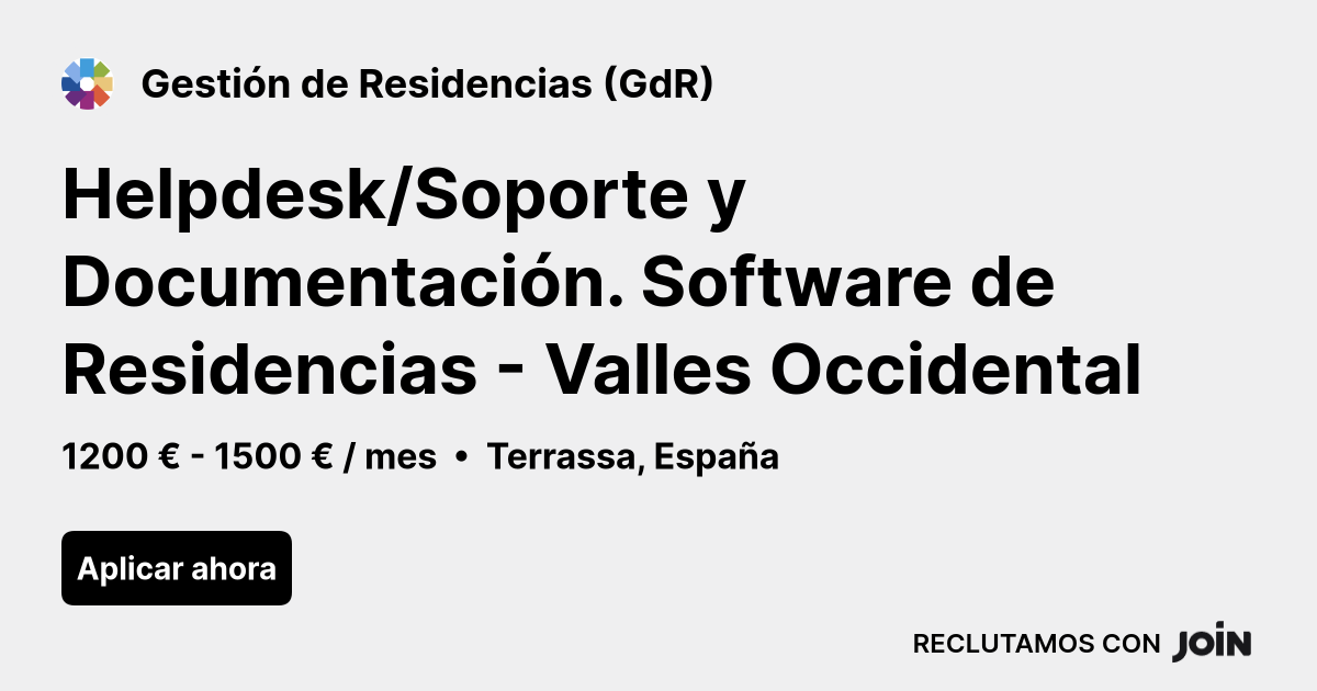 Gestión de Residencias (GdR) logo