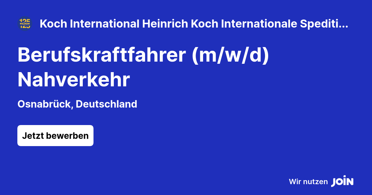 Koch International Heinrich Koch Internationale Spedition GmbH & Co. KG logo