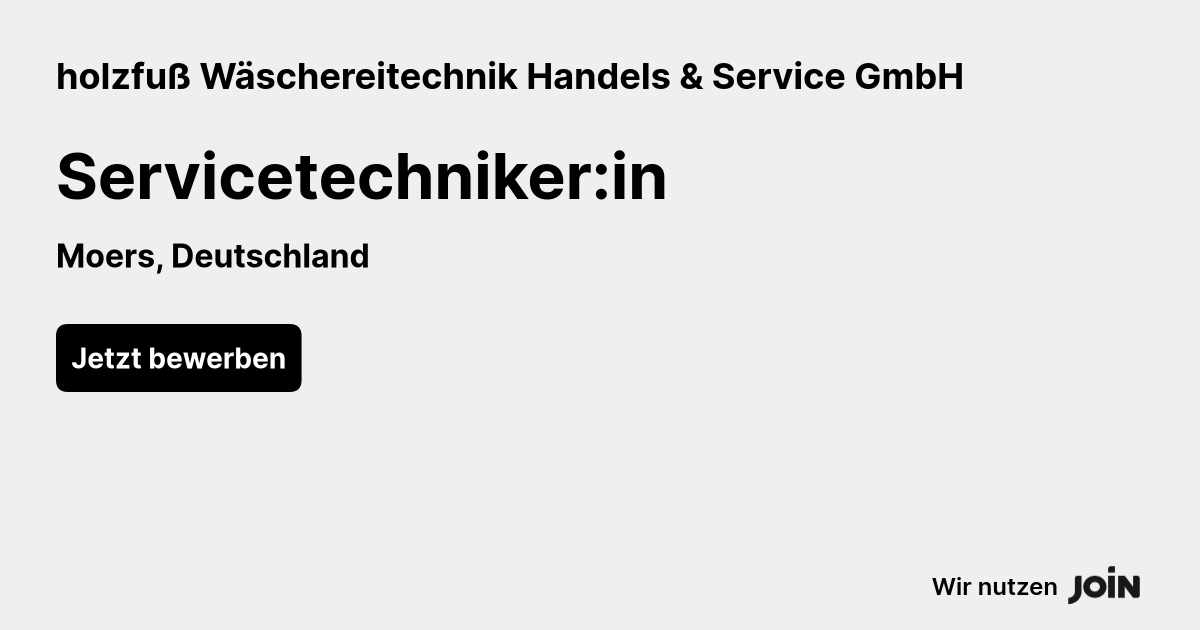 holzfuß Wäschereitechnik Handels & Service GmbH logo