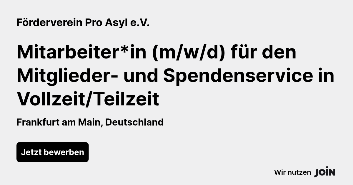 Förderverein Pro Asyl e.V. logo