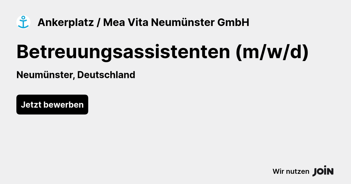 Ankerplatz / Mea Vita Neumünster GmbH logo
