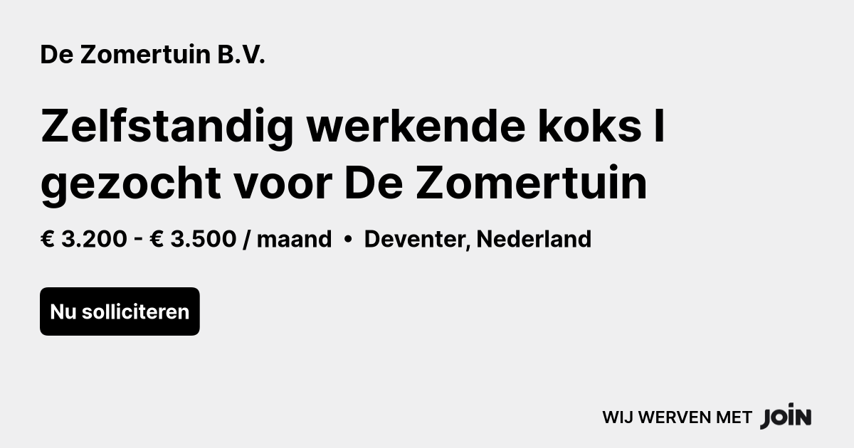 De Zomertuin B.V. logo