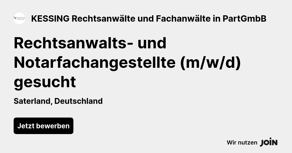 KESSING Rechtsanwälte und Fachanwälte in PartGmbB logo