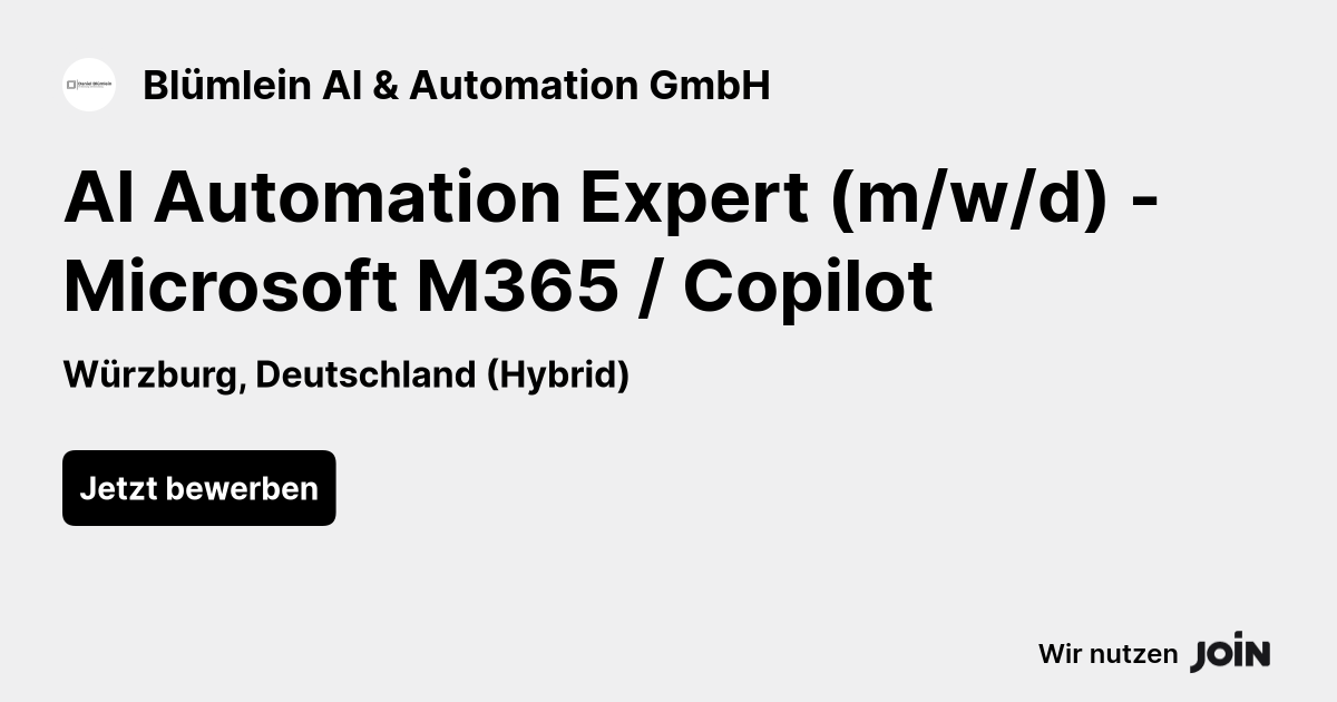 Blümlein AI & Automation GmbH logo