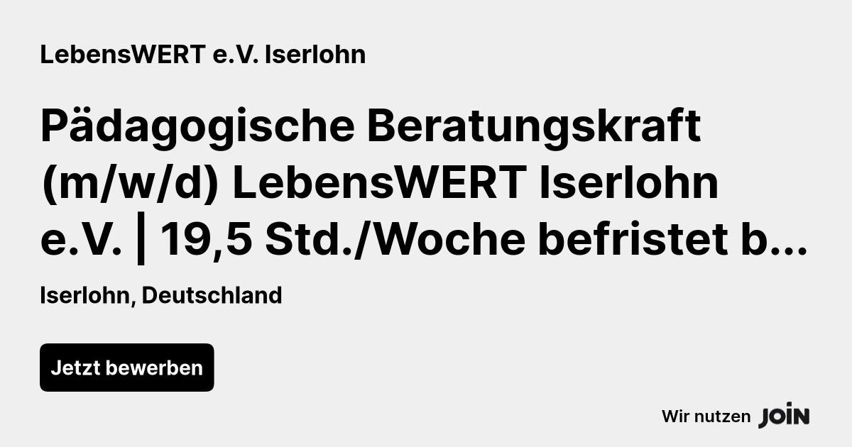 LebensWERT e.V. Iserlohn logo