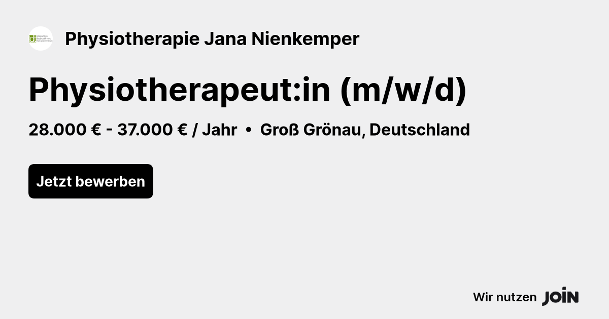 Physiotherapie Jana Nienkemper logo