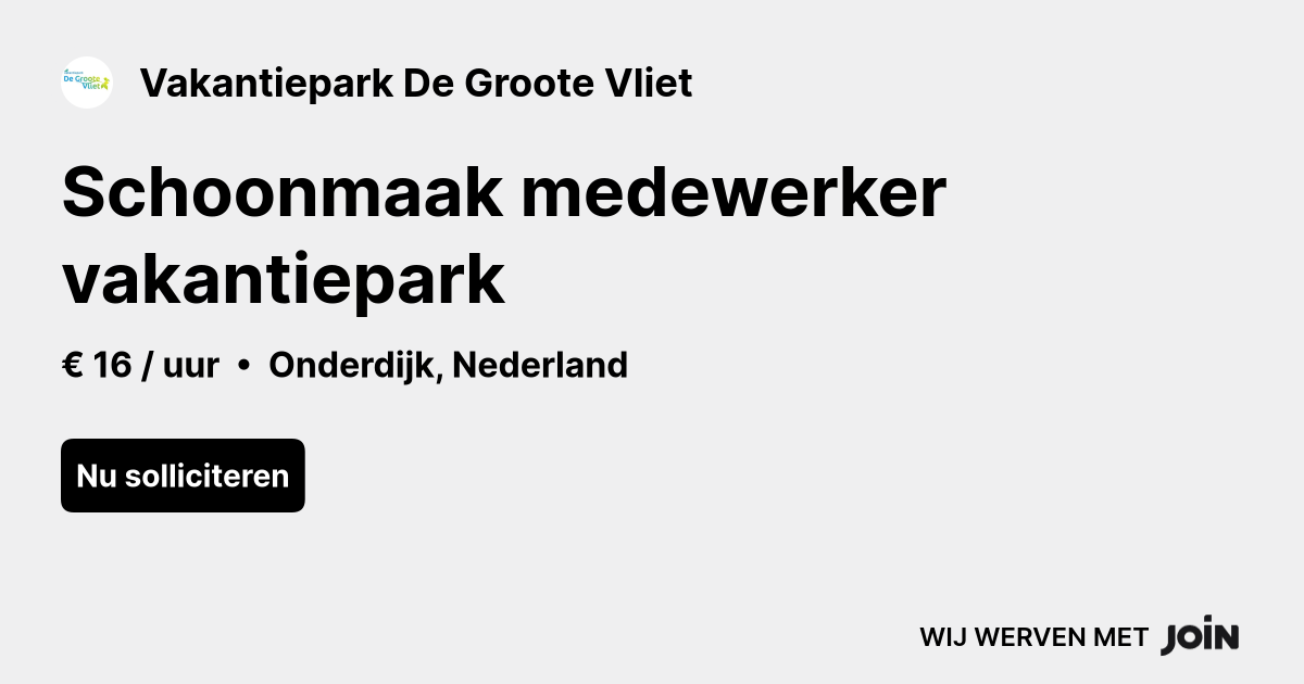 Vakantiepark De Groote Vliet logo