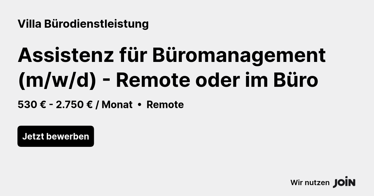 Villa Bürodienstleistung logo