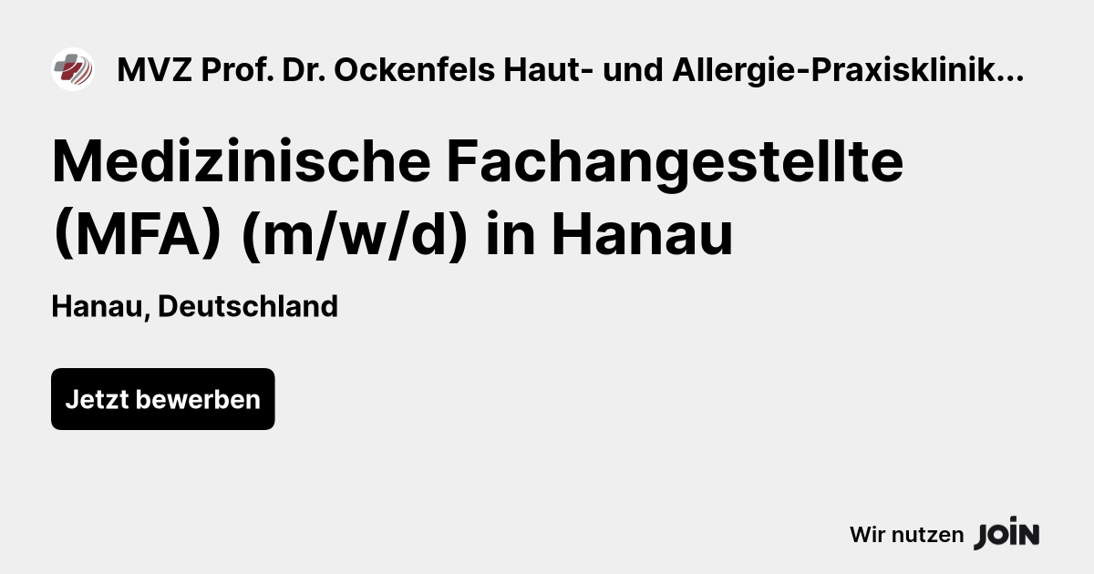 MVZ Prof. Dr. Ockenfels Haut- und Allergie-Praxisklinik GmbH logo
