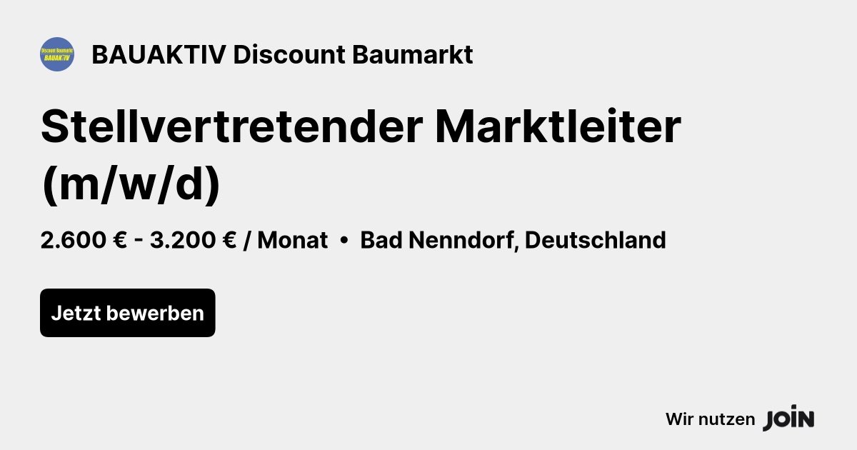 BAUAKTIV Discount Baumarkt logo