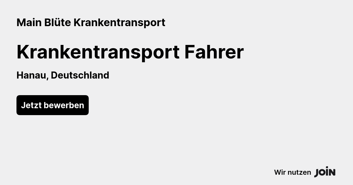 Main Blüte Krankentransport logo