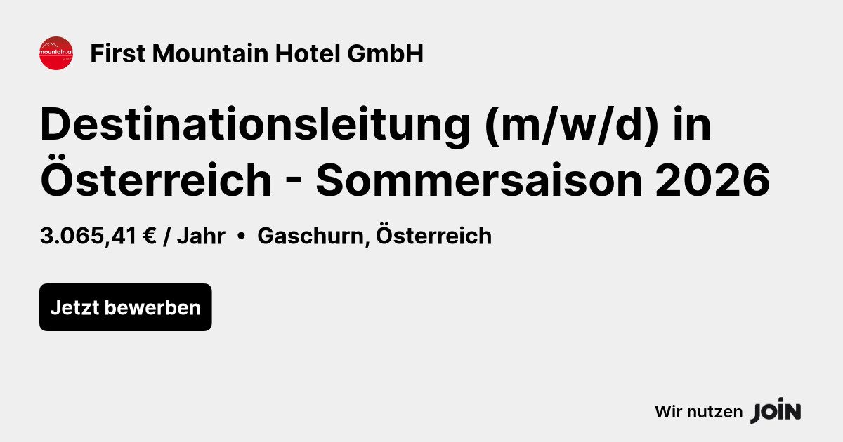 First Mountain Hotel GmbH logo