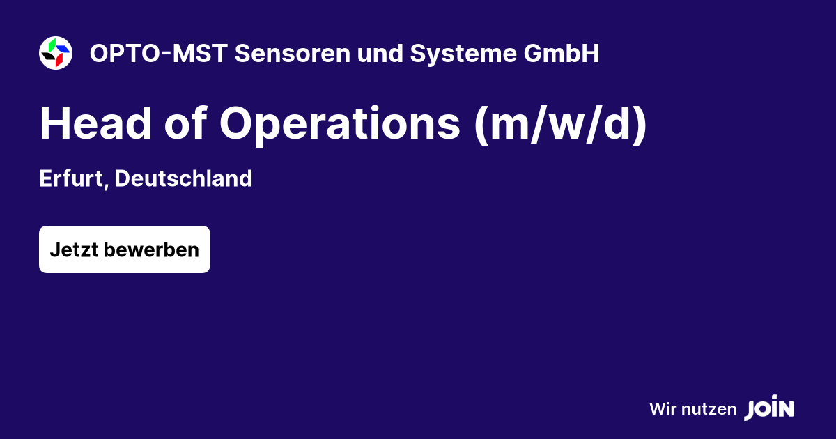 OPTO-MST Sensoren und Systeme GmbH logo
