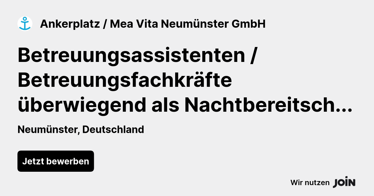 Ankerplatz / Mea Vita Neumünster GmbH logo