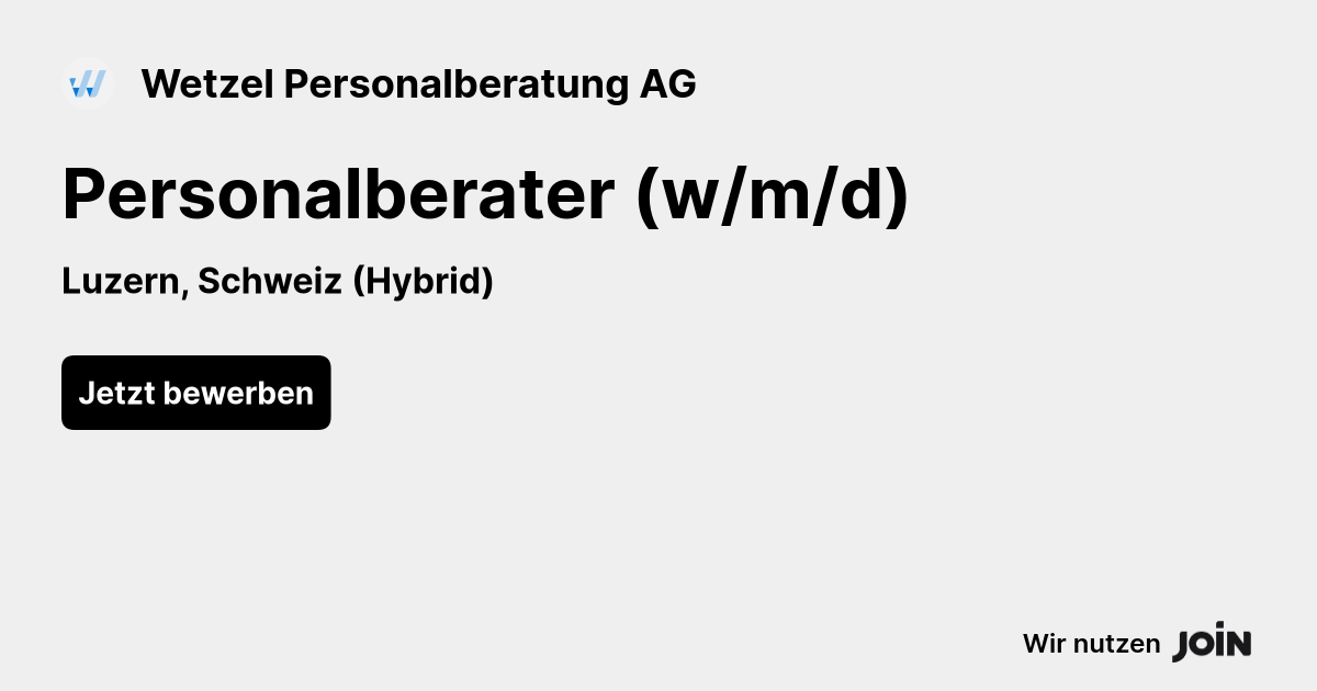 Wetzel Personalberatung AG logo
