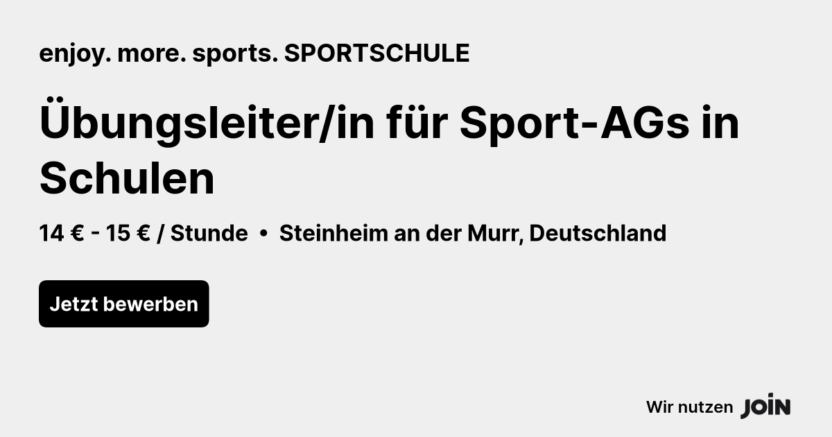 enjoy. more. sports. SPORTSCHULE logo