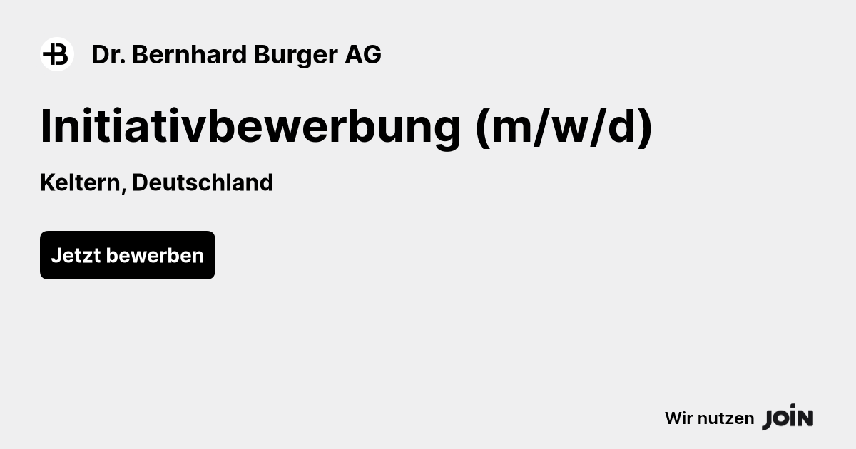 Dr. Bernhard Burger AG logo