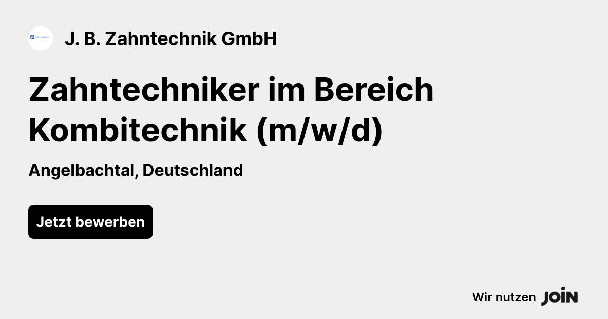 J. B. Zahntechnik GmbH logo