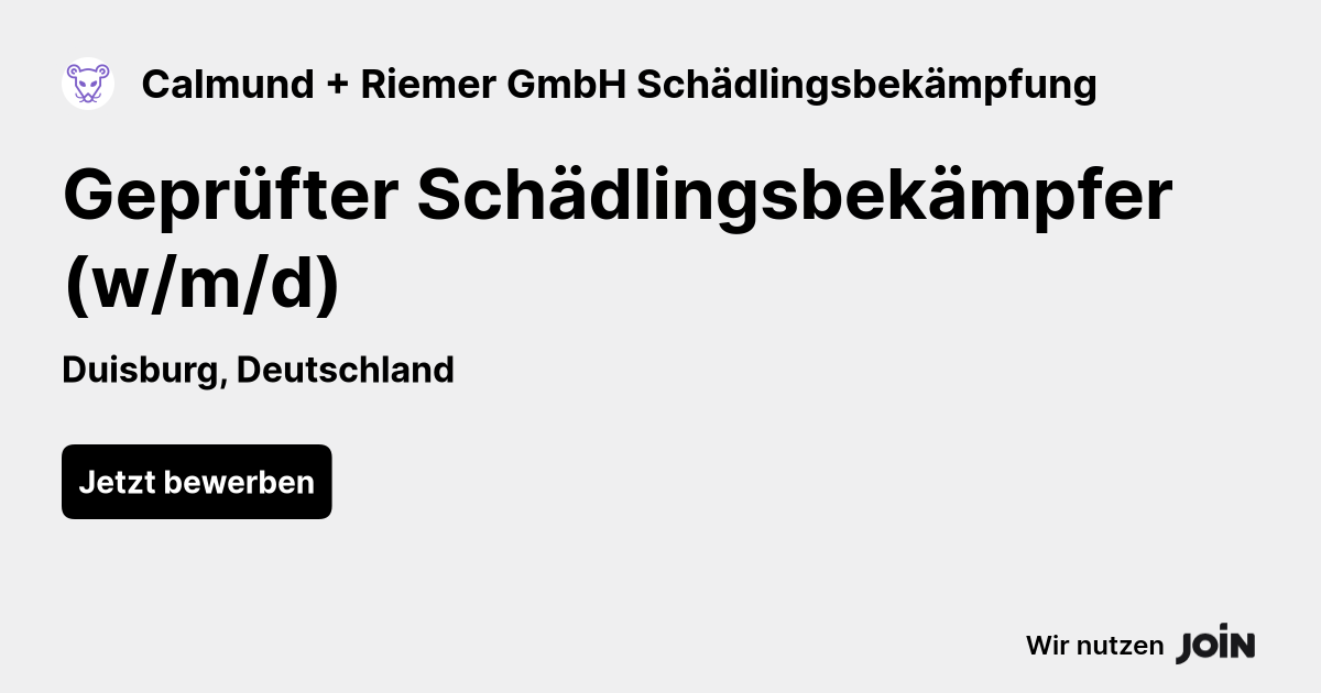 Calmund + Riemer GmbH Schädlingsbekämpfung logo