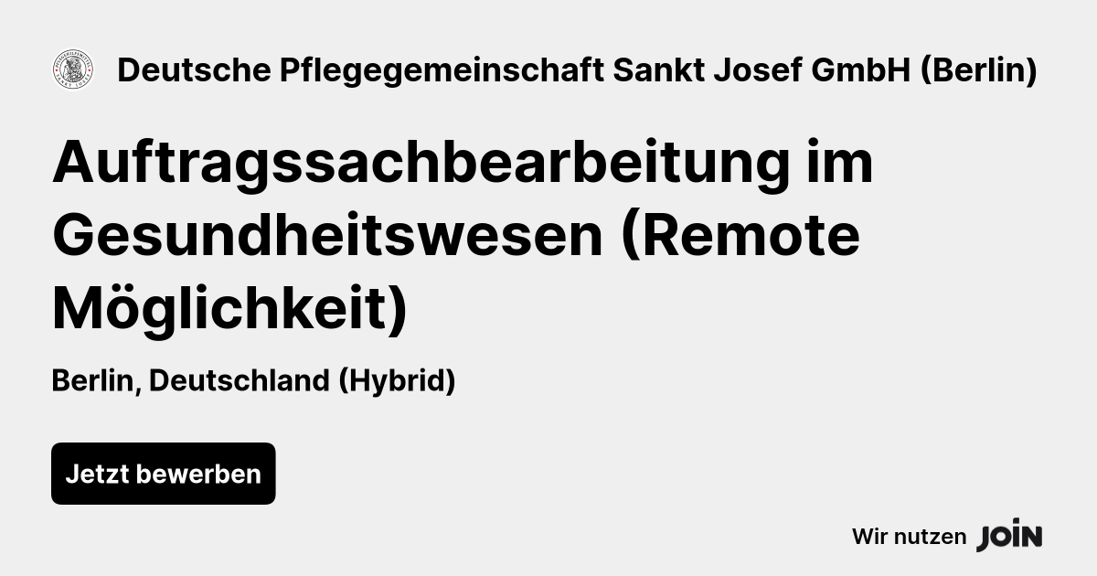 Deutsche Pflegegemeinschaft Sankt Josef GmbH (Berlin) logo