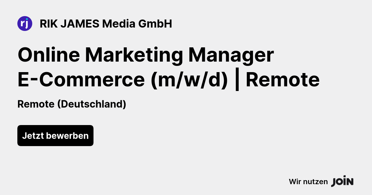 RIK JAMES Media GmbH logo