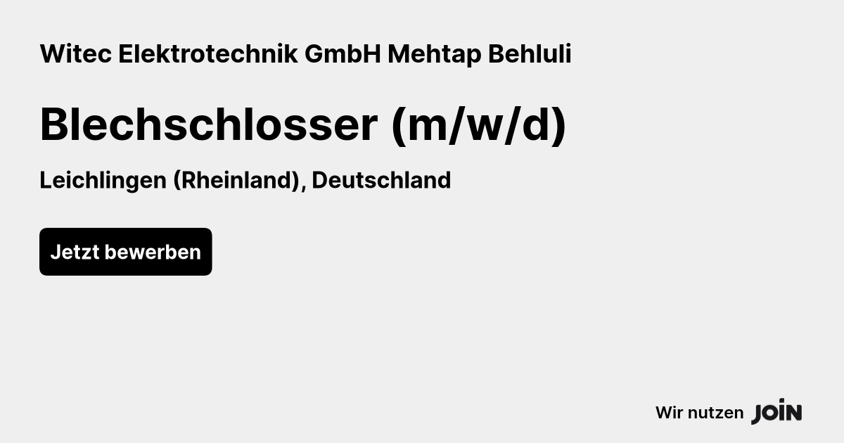 Witec Elektrotechnik GmbH Mehtap Behluli logo