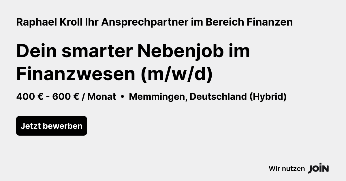 Raphael Kroll Ihr Ansprechpartner im Bereich Finanzen logo