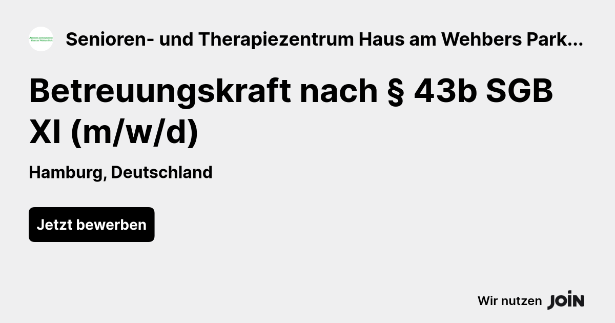 Senioren- und Therapiezentrum Haus am Wehbers Park GmbH logo
