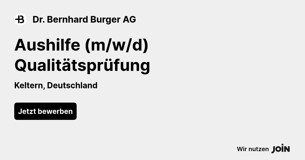 Dr. Bernhard Burger AG logo