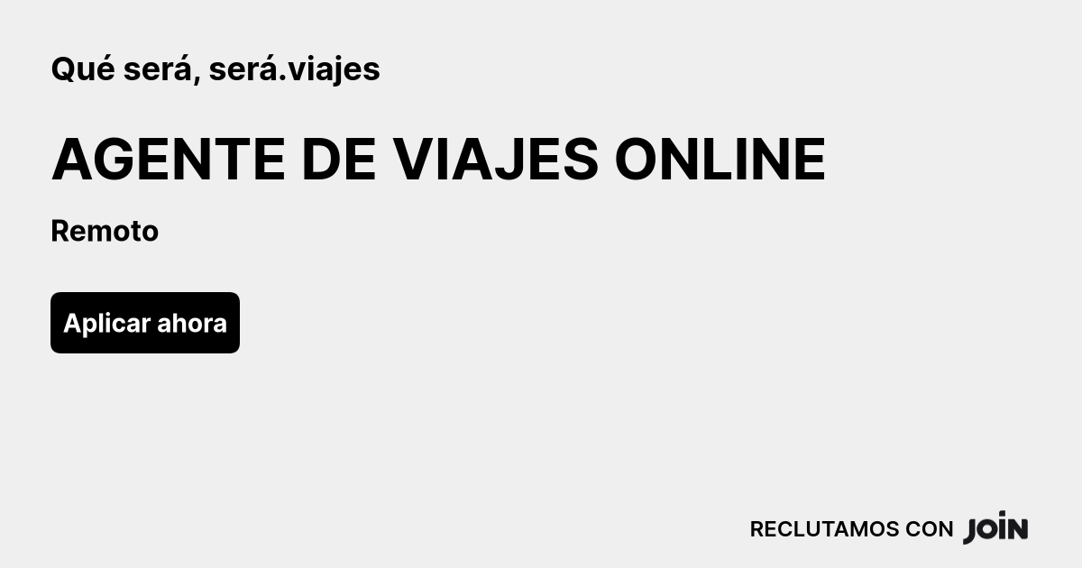 Qué será, será.viajes logo