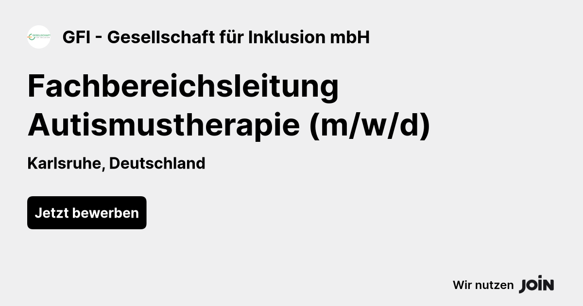 GFI - Gesellschaft für Inklusion mbH logo