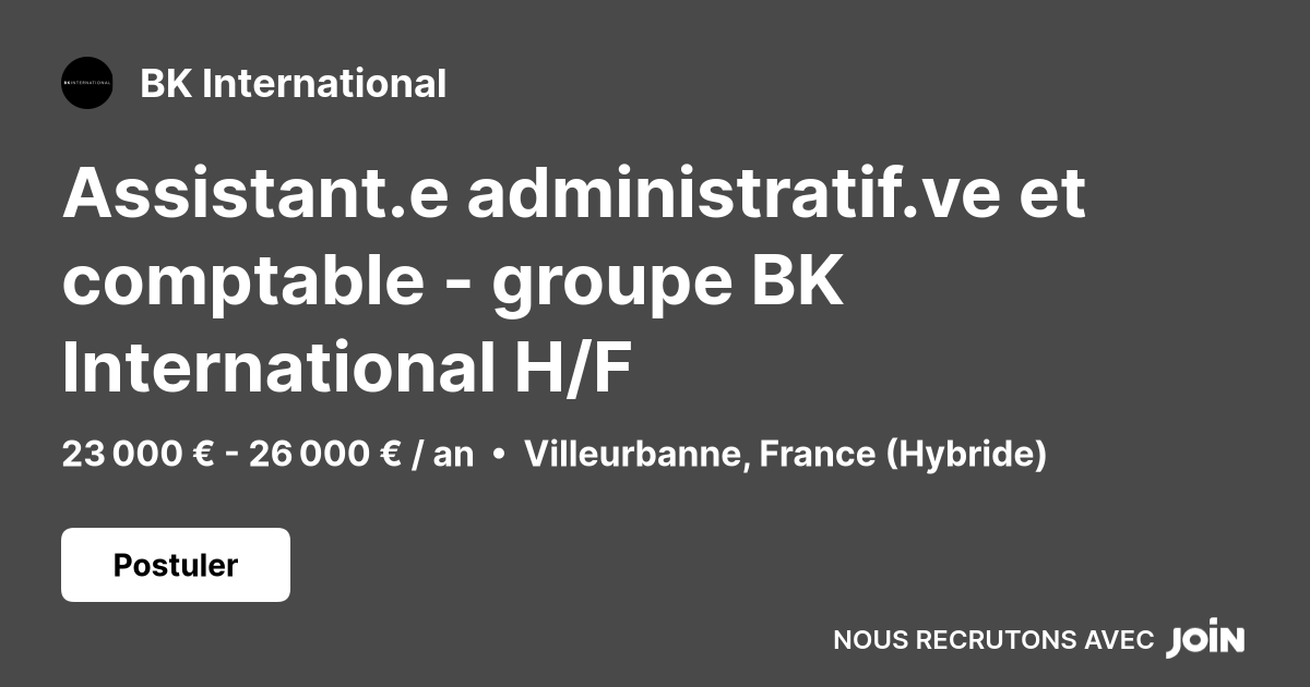 BK International logo