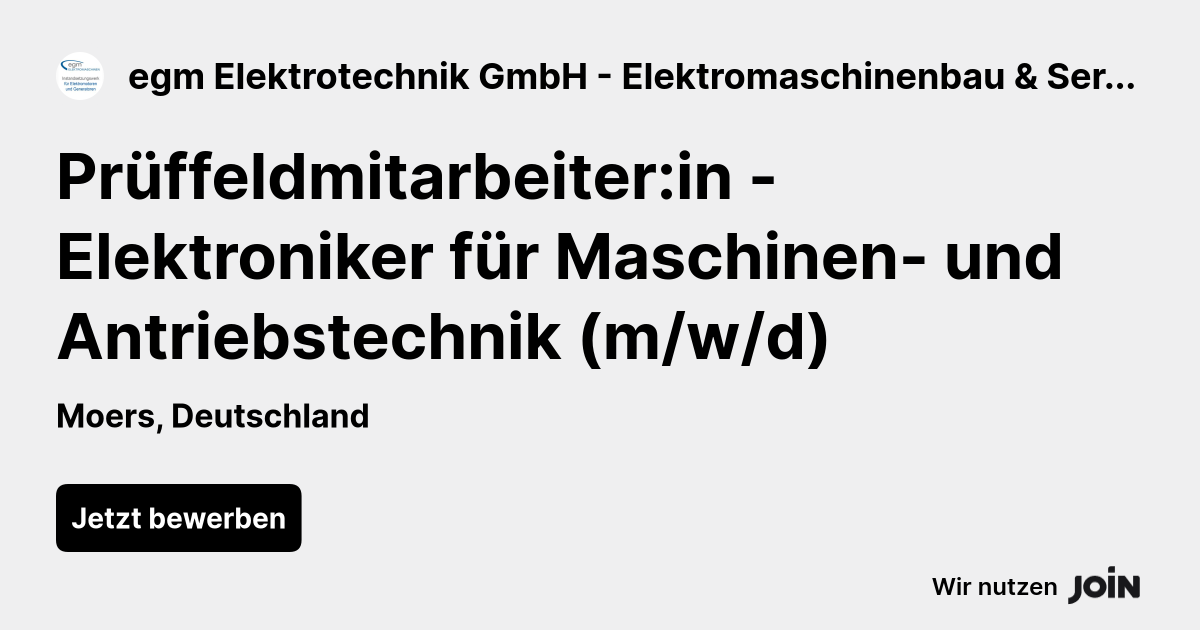 egm Elektrotechnik GmbH - Elektromaschinenbau & Service logo