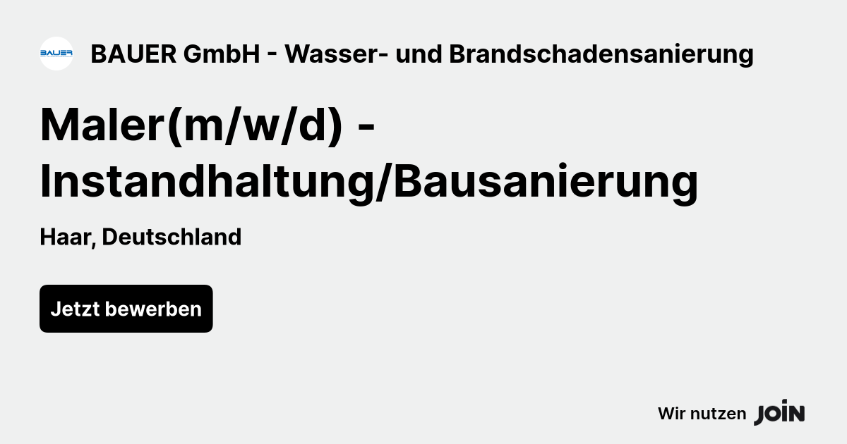 BAUER GmbH - Wasser- und Brandschadensanierung logo