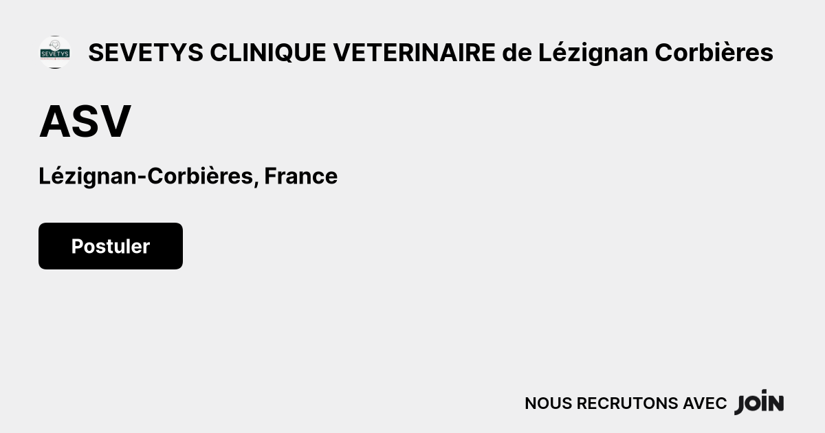 SEVETYS CLINIQUE VETERINAIRE de Lézignan Corbières logo