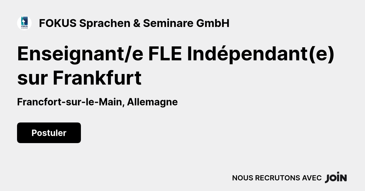FOKUS Sprachen & Seminare GmbH logo
