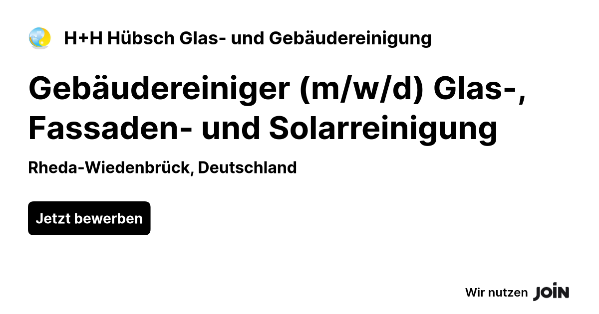 H+H Hübsch Glas- und Gebäudereinigung logo
