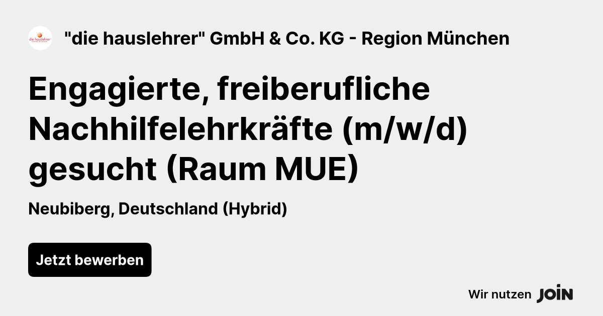 "die hauslehrer" GmbH & Co. KG - Region München logo