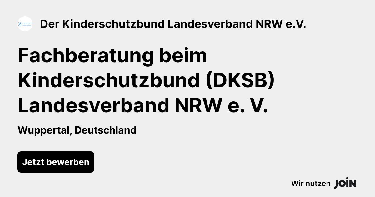 Der Kinderschutzbund Landesverband NRW e.V. logo