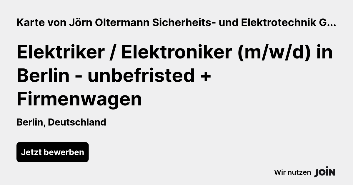 Karte von Jörn Oltermann Sicherheits- und Elektrotechnik GmbH Jörn Oltermann Sicherheits- und Elektrotechnik GmbH logo