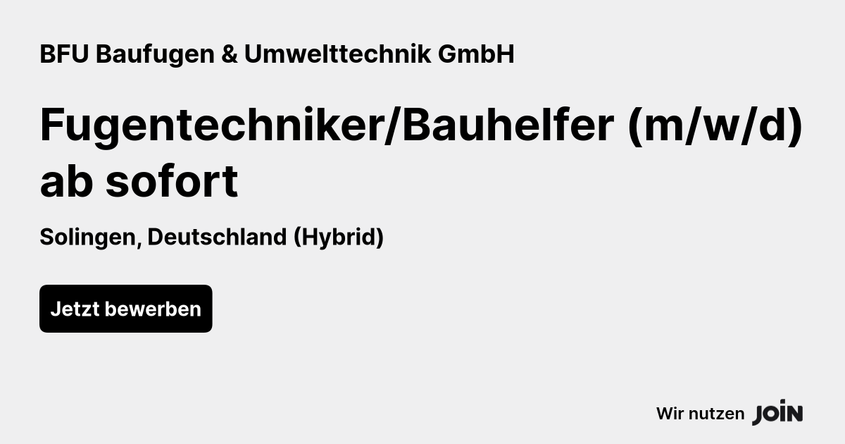 BFU Baufugen & Umwelttechnik GmbH logo