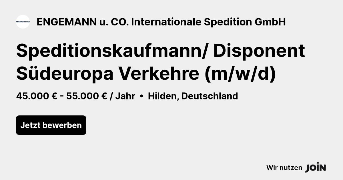 ENGEMANN u. CO. Internationale Spedition GmbH logo