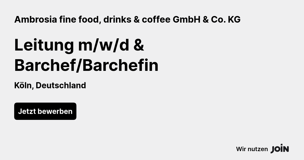 Ambrosia fine food, drinks & coffee GmbH & Co. KG logo