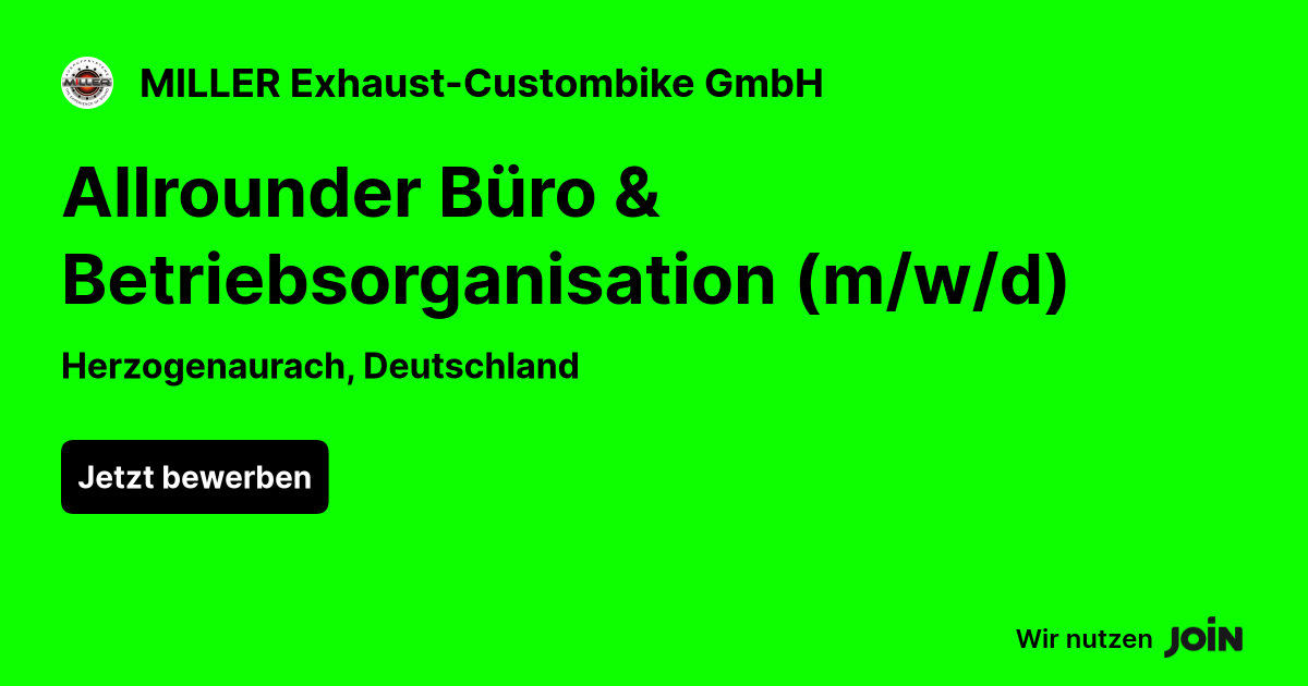 MILLER Exhaust-Custombike GmbH logo
