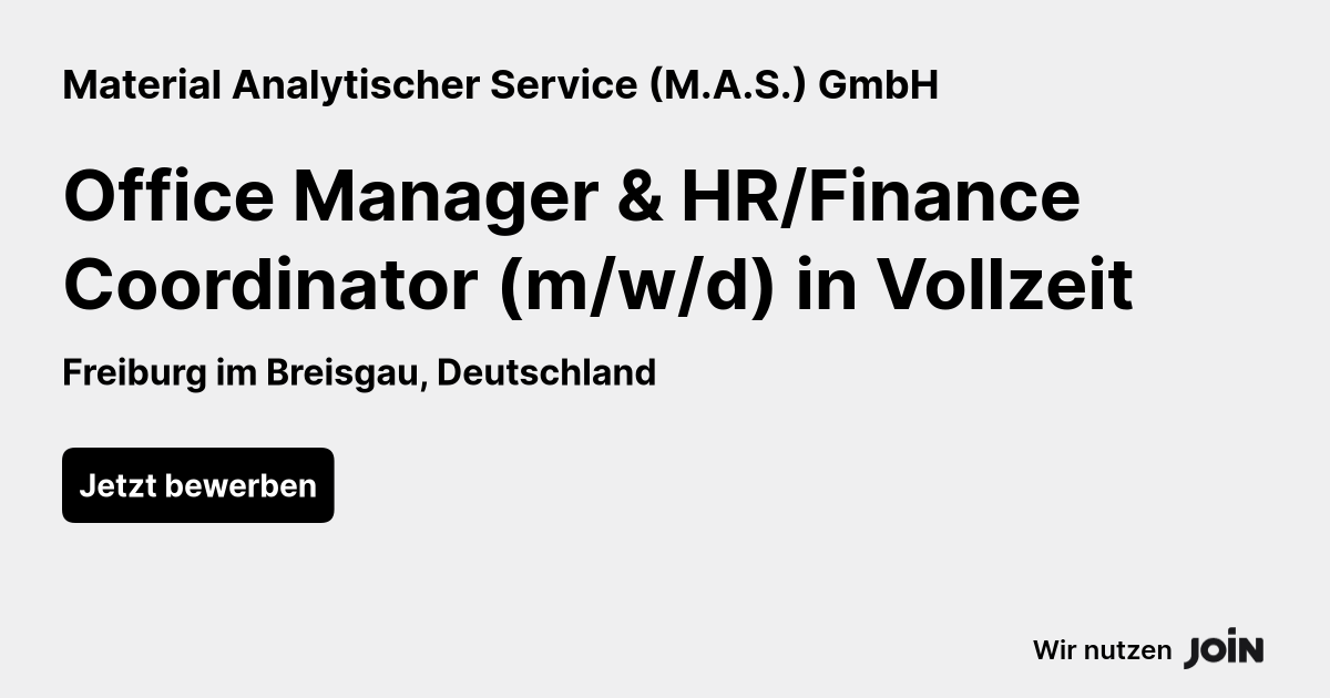 Material Analytischer Service (M.A.S.) GmbH logo