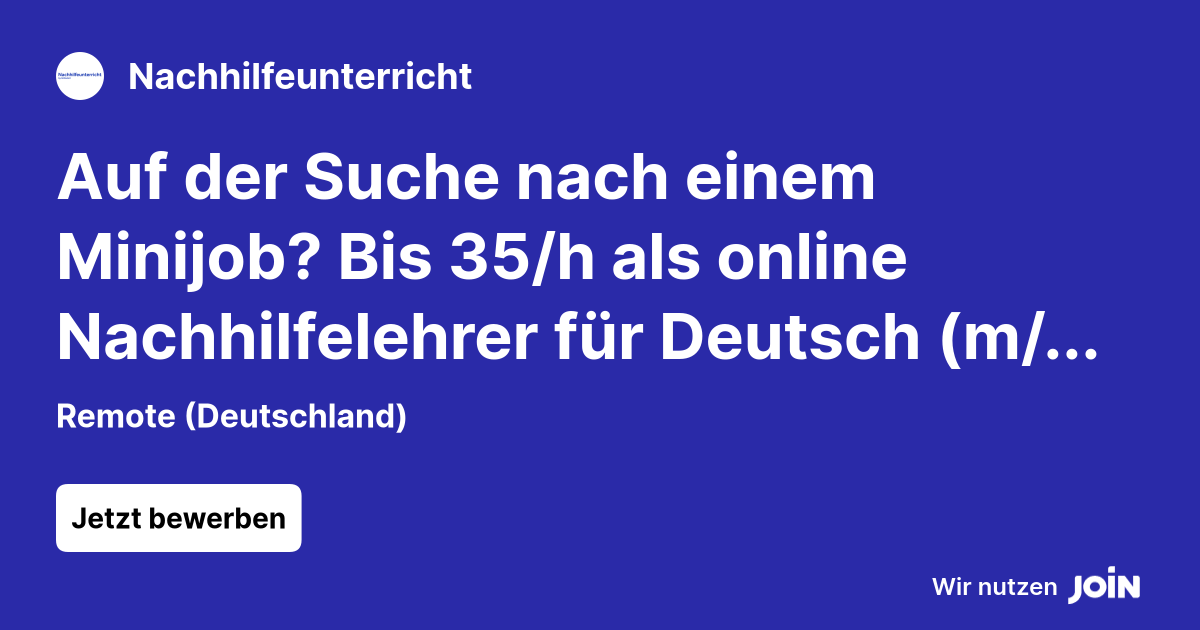 Nachhilfeunterricht (Join_Com) logo