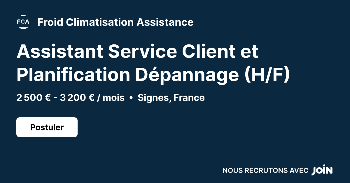 Froid Climatisation Assistance logo